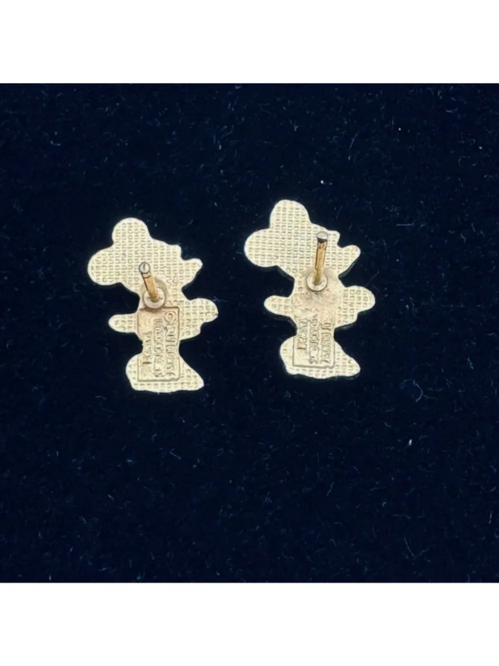 Vintage 1970s Minnie Mouse Earrings Post Stud Pre '86 Walt Disney Productions - Picture 3 of 6